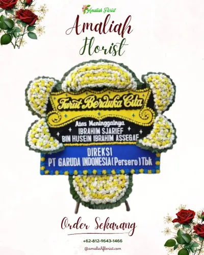 Papan Bunga Duka di Blooto